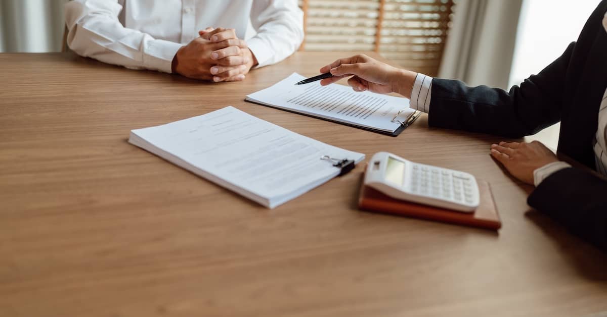 Lawyer explaining TPD insurance policy to client | TPD Compensation Lawyers